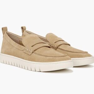 Vionic Uptown Suede Loafer Flats Tan Size 10